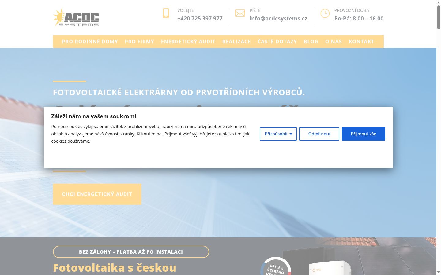 Ekrānuzņēmums ar piekrišanas baneri, kas tika rādīts pirms jebkādas mijiedarbības