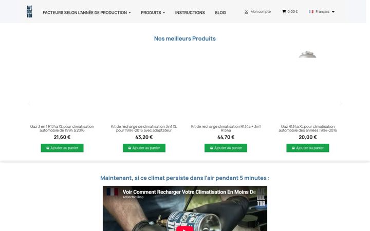 Screenshot stránky acdoctor.shop