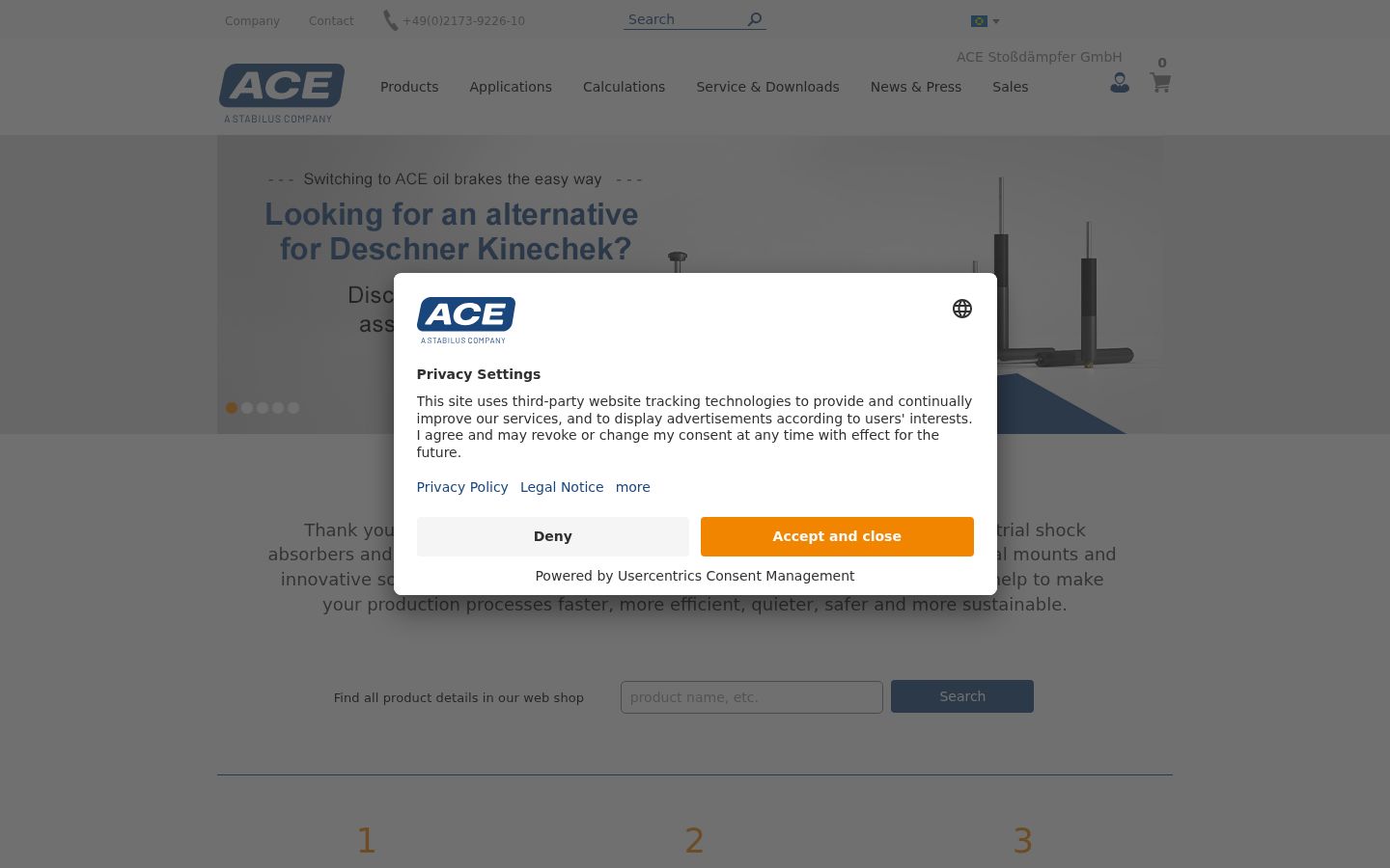 Capture d'écran de la bannière de consentement affichée avant toute interaction