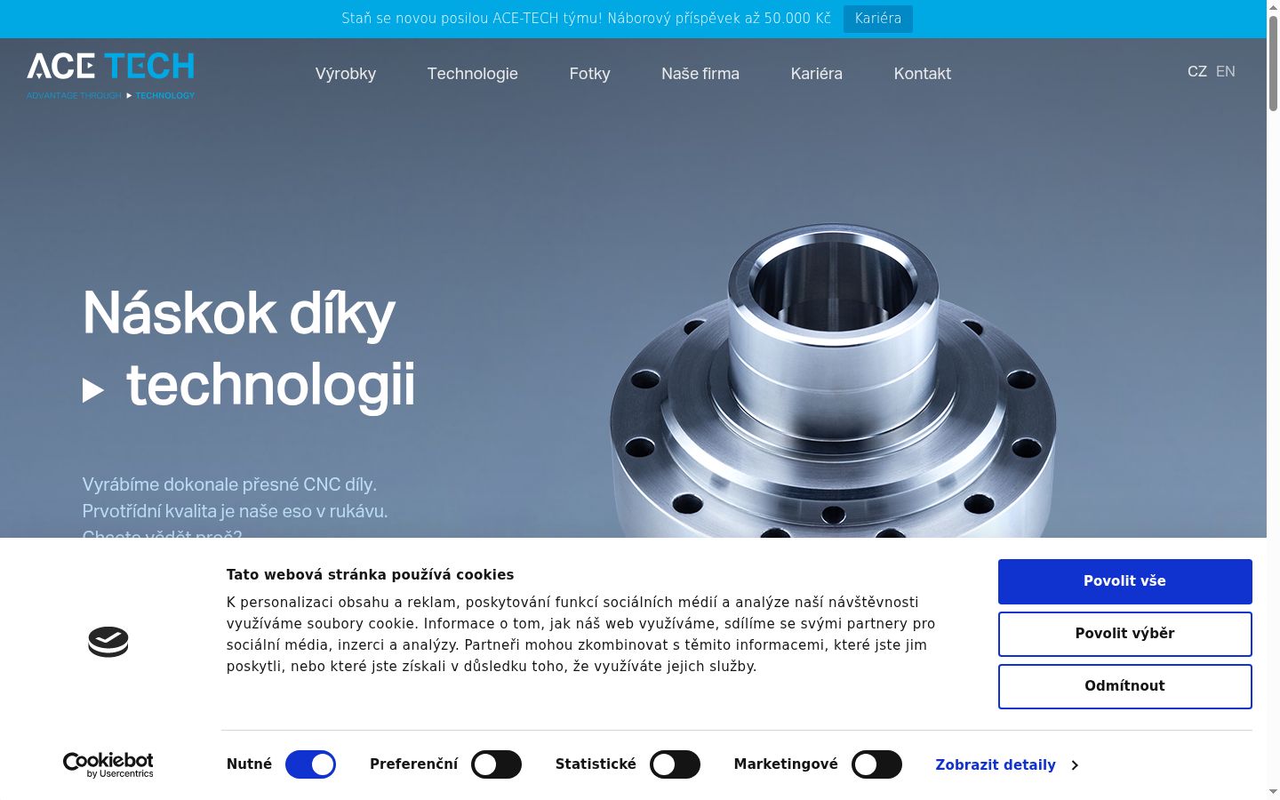 Sutikimo reklamjuostės, rodytos prieš bet kokią sąveiką, ekrano kopija