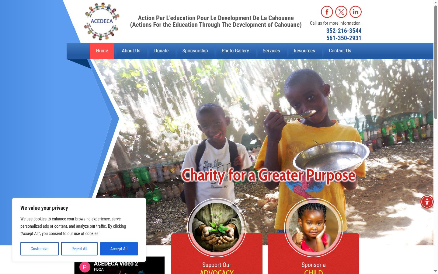 Ekrānuzņēmums ar piekrišanas baneri, kas tika rādīts pirms jebkādas mijiedarbības