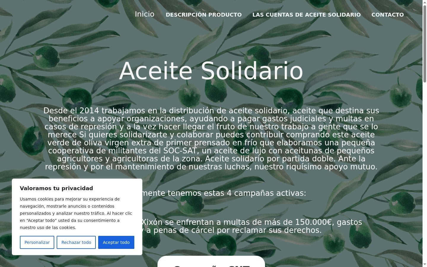 Screenshot van de toestemmingsbanner zoals getoond vóór enige interactie
