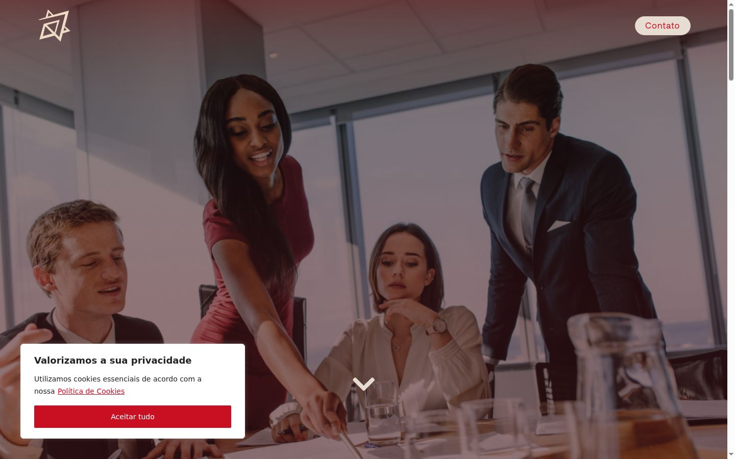 Capture d'écran de la bannière de consentement affichée avant toute interaction