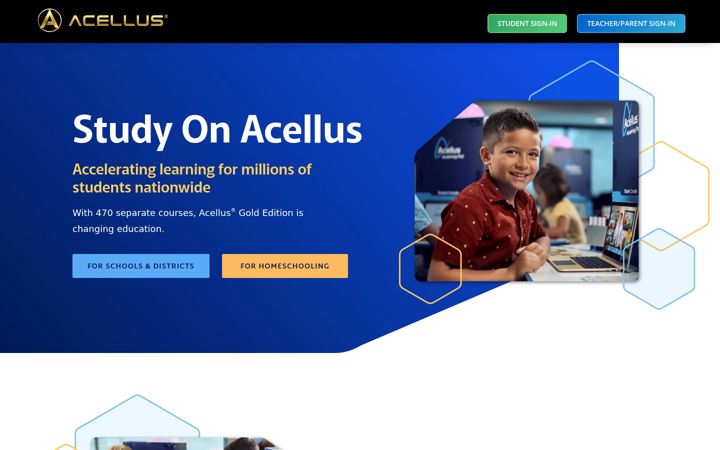 Screenshot of acellus.com