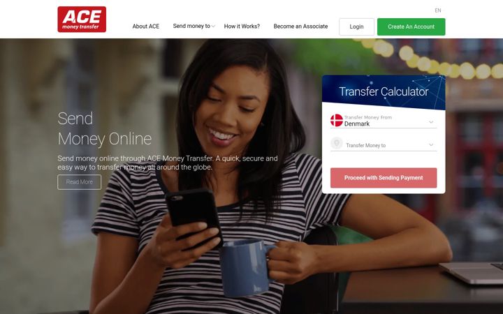 Screenshot of acemoneytransfer.com