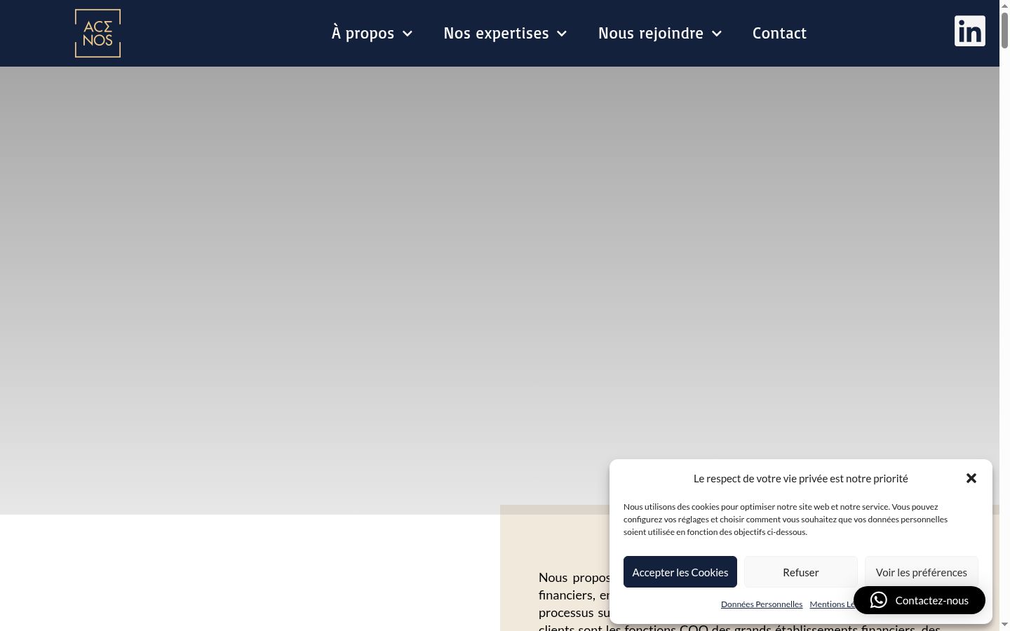 Screenshot tal-banner tal-kunsens muri qabel kwalunkwe interazzjoni
