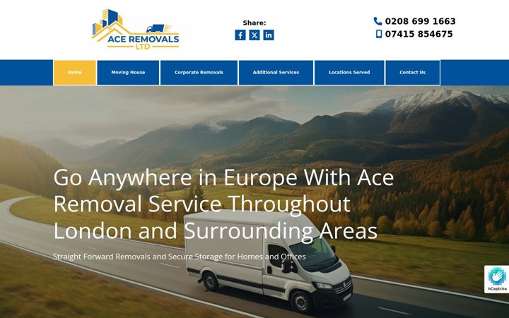 Screenshot of aceremovalserviceslewisham.co.uk