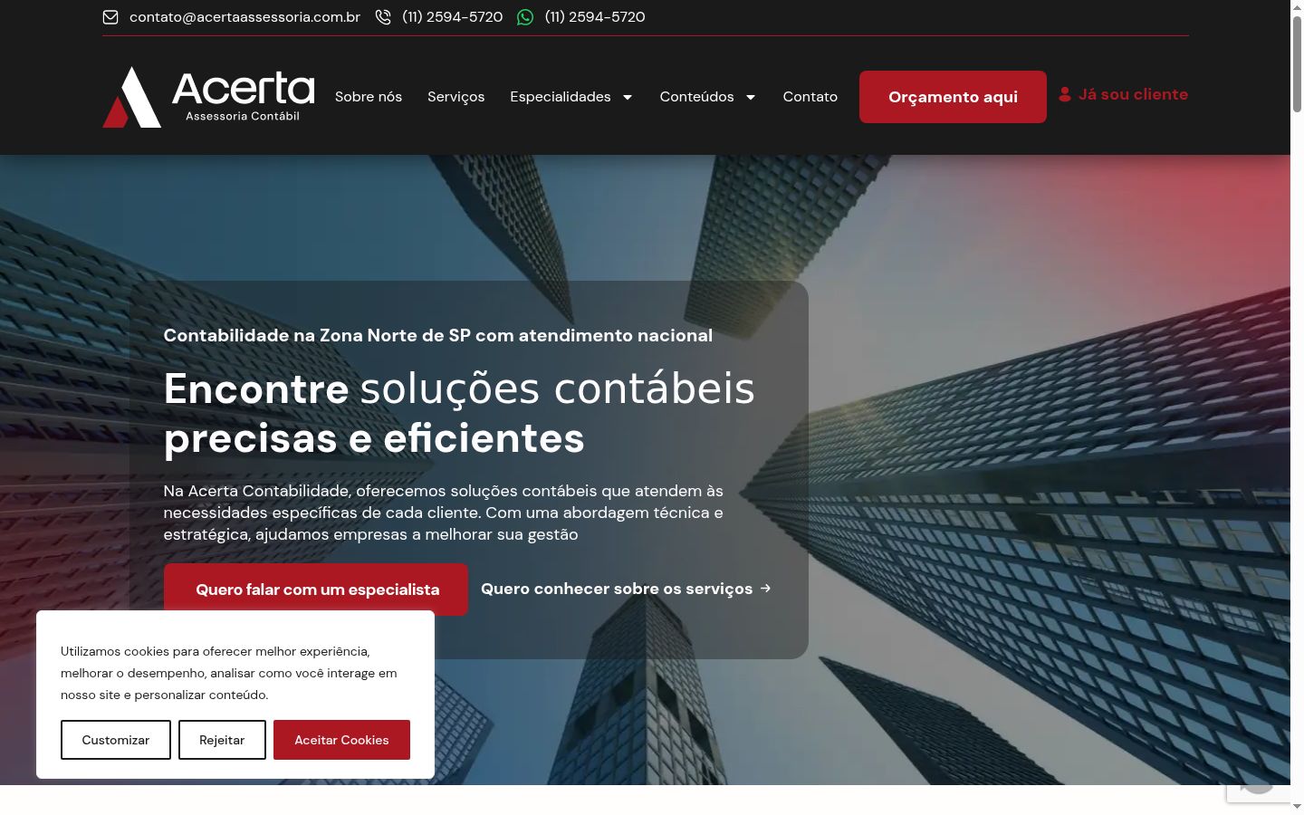 Capture d'écran de la bannière de consentement affichée avant toute interaction
