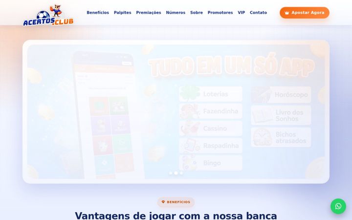Screenshot of acertos.club