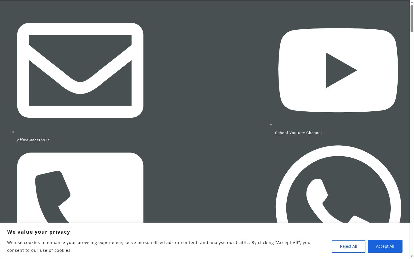 Screenshot tal-banner tal-kunsens muri qabel kwalunkwe interazzjoni