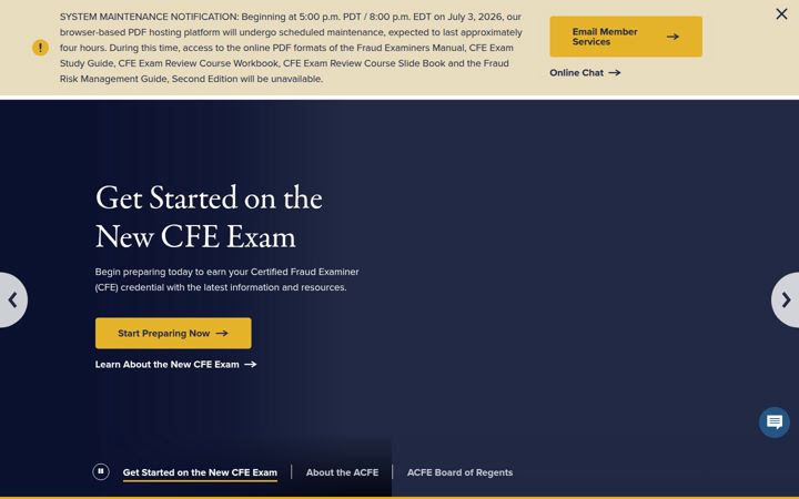 Screenshot of acfe.com