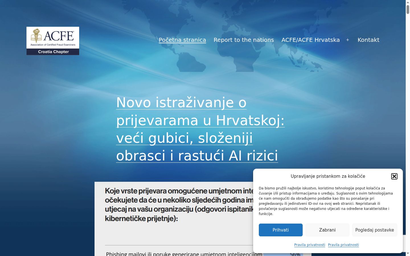Zrzut ekranu banera zgody wyświetlanego przed jakąkolwiek interakcją