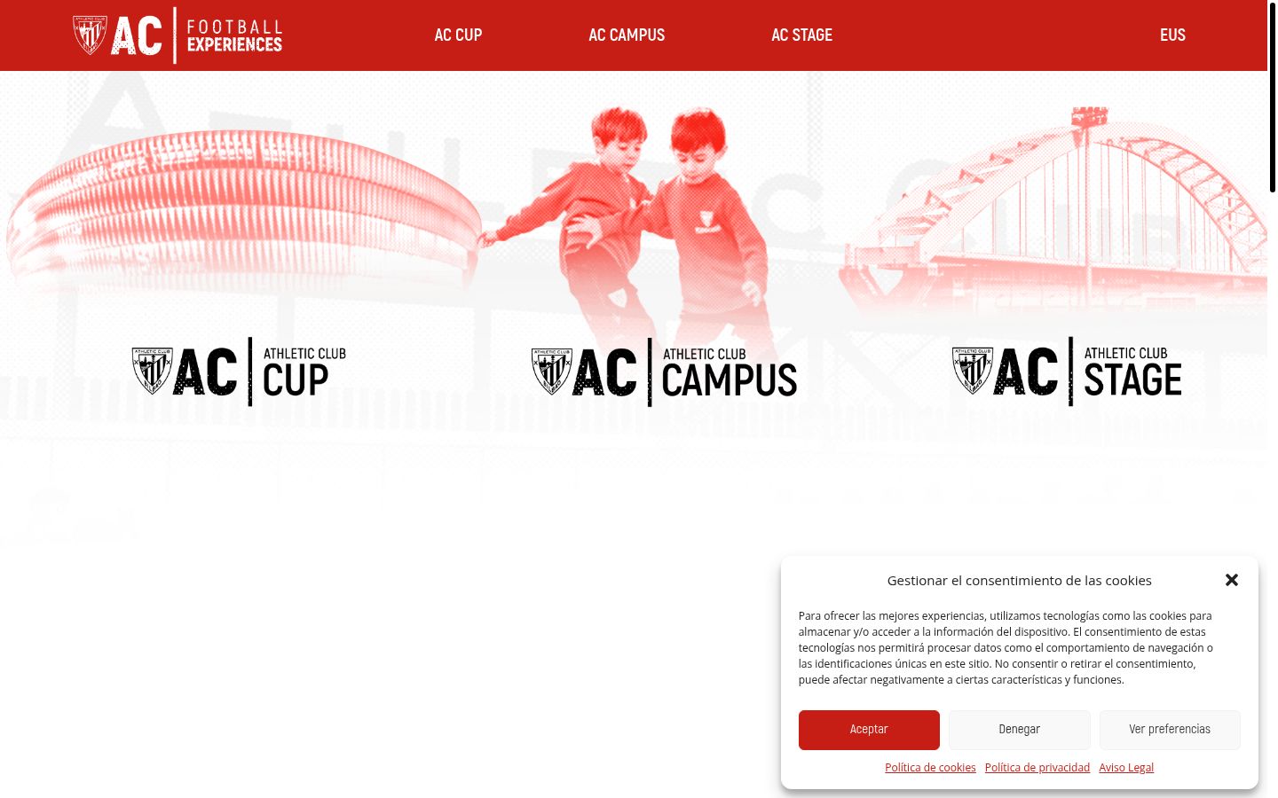 Screenshot του banner συγκατάθεσης που εμφανίστηκε πριν από οποιαδήποτε αλληλεπίδραση