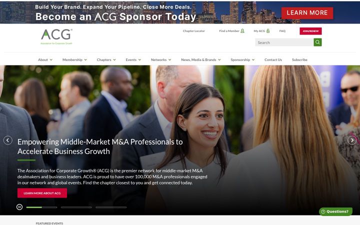 Screenshot of acg.org