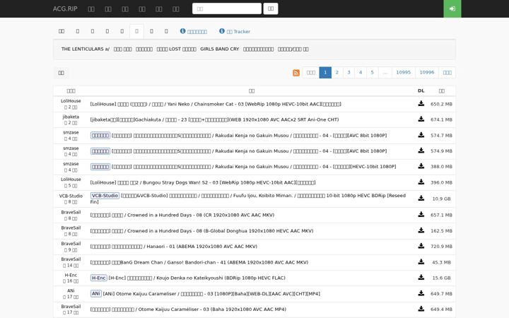 Screenshot of acg.rip