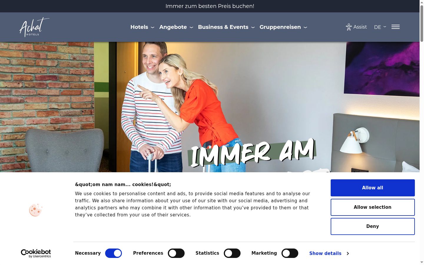 Screenshot tal-banner tal-kunsens muri qabel kwalunkwe interazzjoni