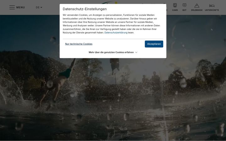 Screenshot of achensee.com