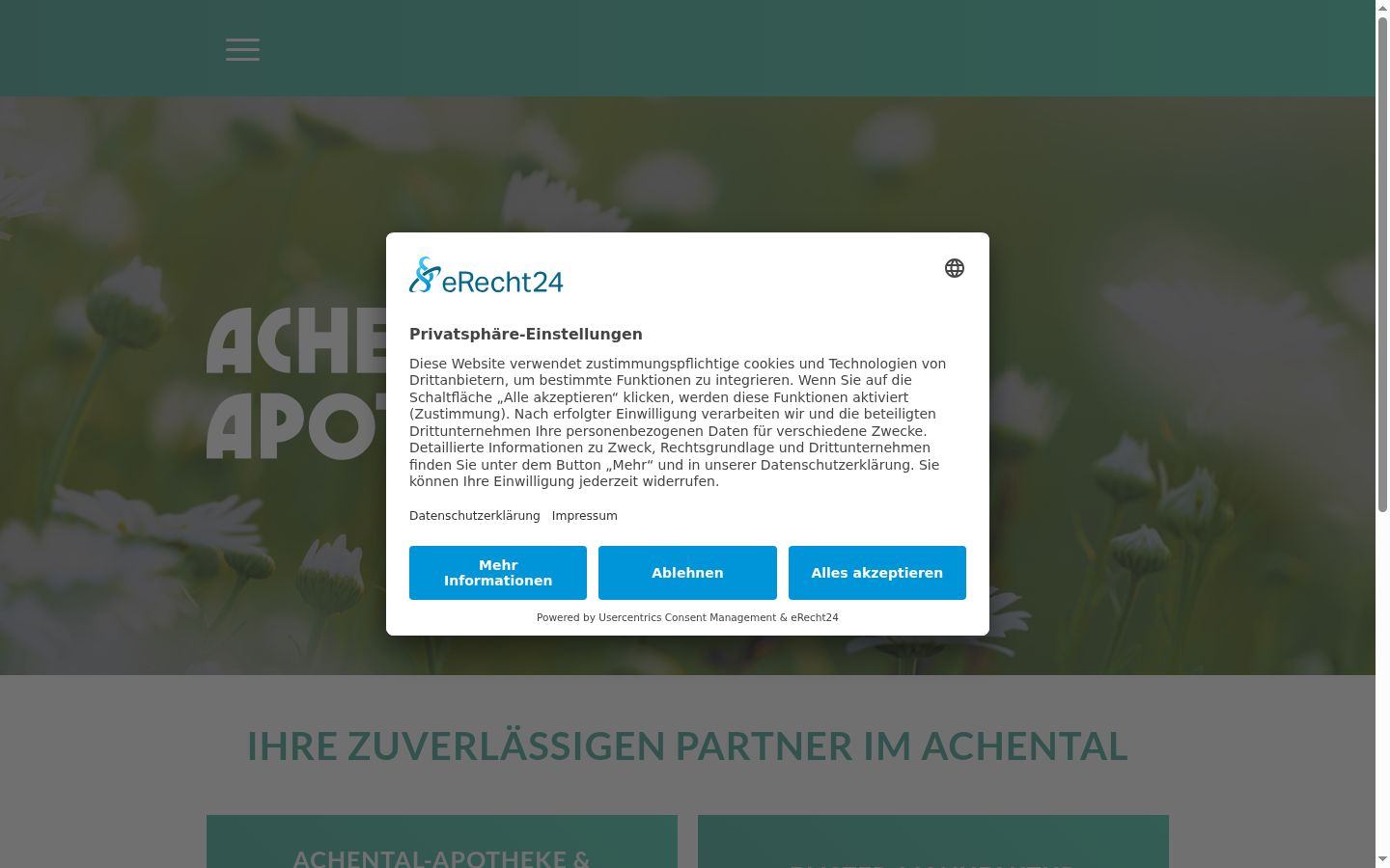 Sutikimo reklamjuostės, rodytos prieš bet kokią sąveiką, ekrano kopija