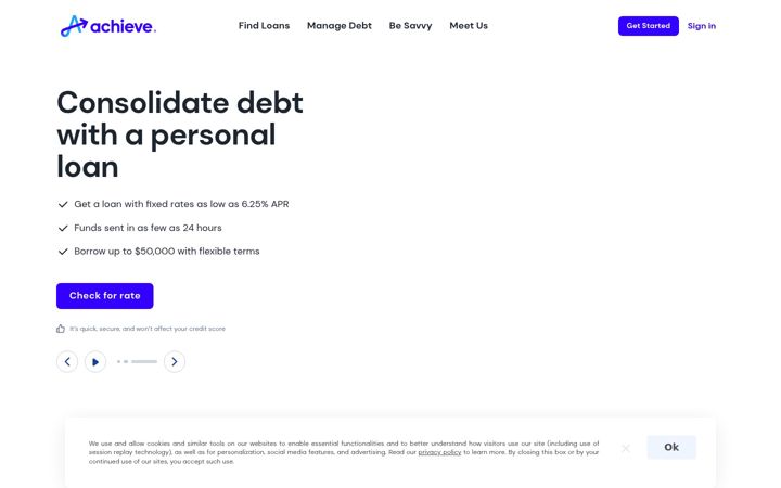Screenshot of achieve.com