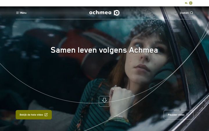 Screenshot of achmea.nl