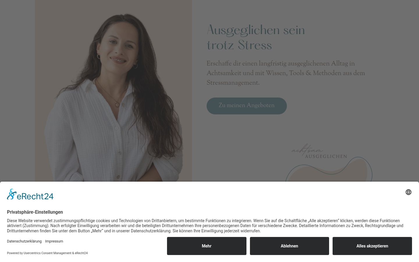 Screenshot van de toestemmingsbanner zoals getoond vóór enige interactie