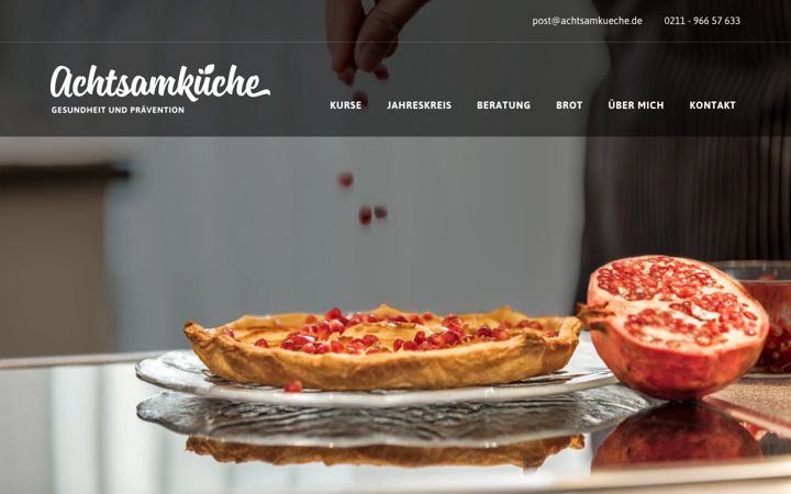 Snimka zaslona za achtsamkueche.de