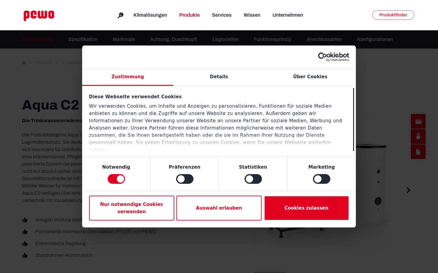 Screenshot tal-banner tal-kunsens muri qabel kwalunkwe interazzjoni