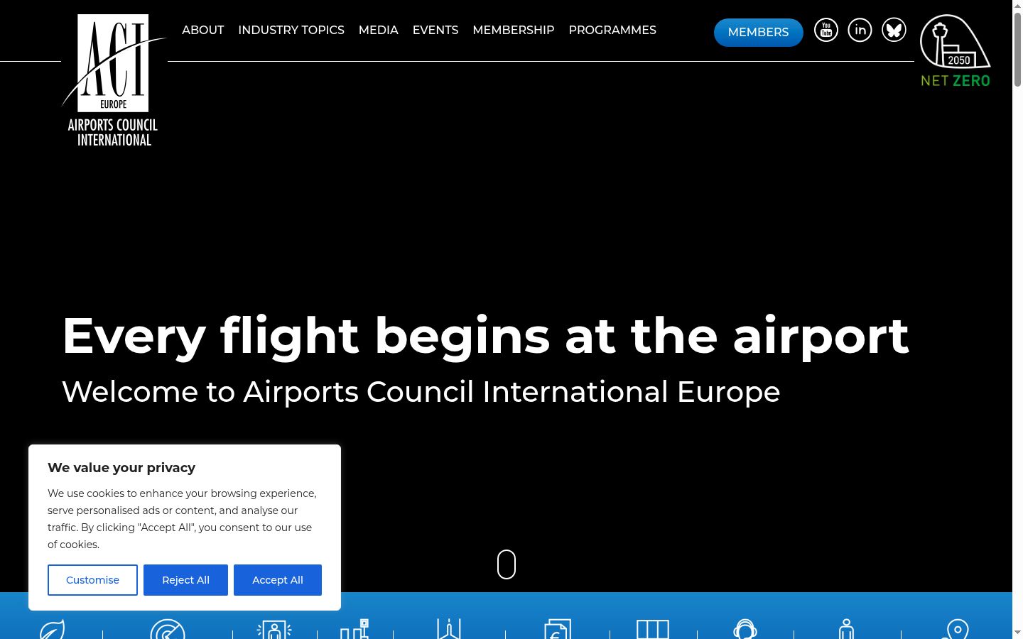Screenshot tal-banner tal-kunsens muri qabel kwalunkwe interazzjoni