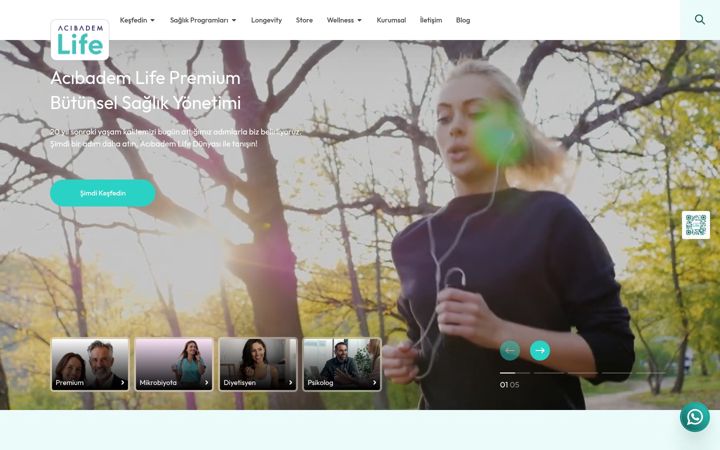 Screenshot of acibademlife.com