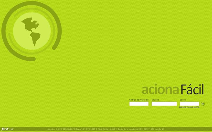 Screenshot of acionafacil.com.br
