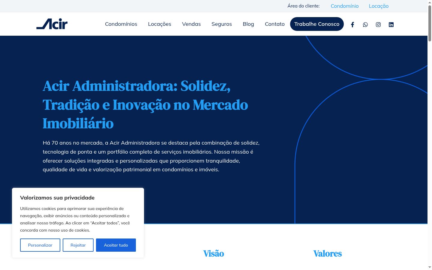 Snímka obrazovky banera súhlasu zobrazeného pred akoukoľvek interakciou