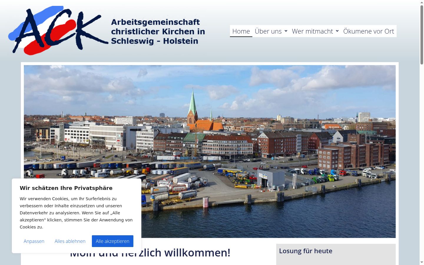 Screenshot tal-banner tal-kunsens muri qabel kwalunkwe interazzjoni