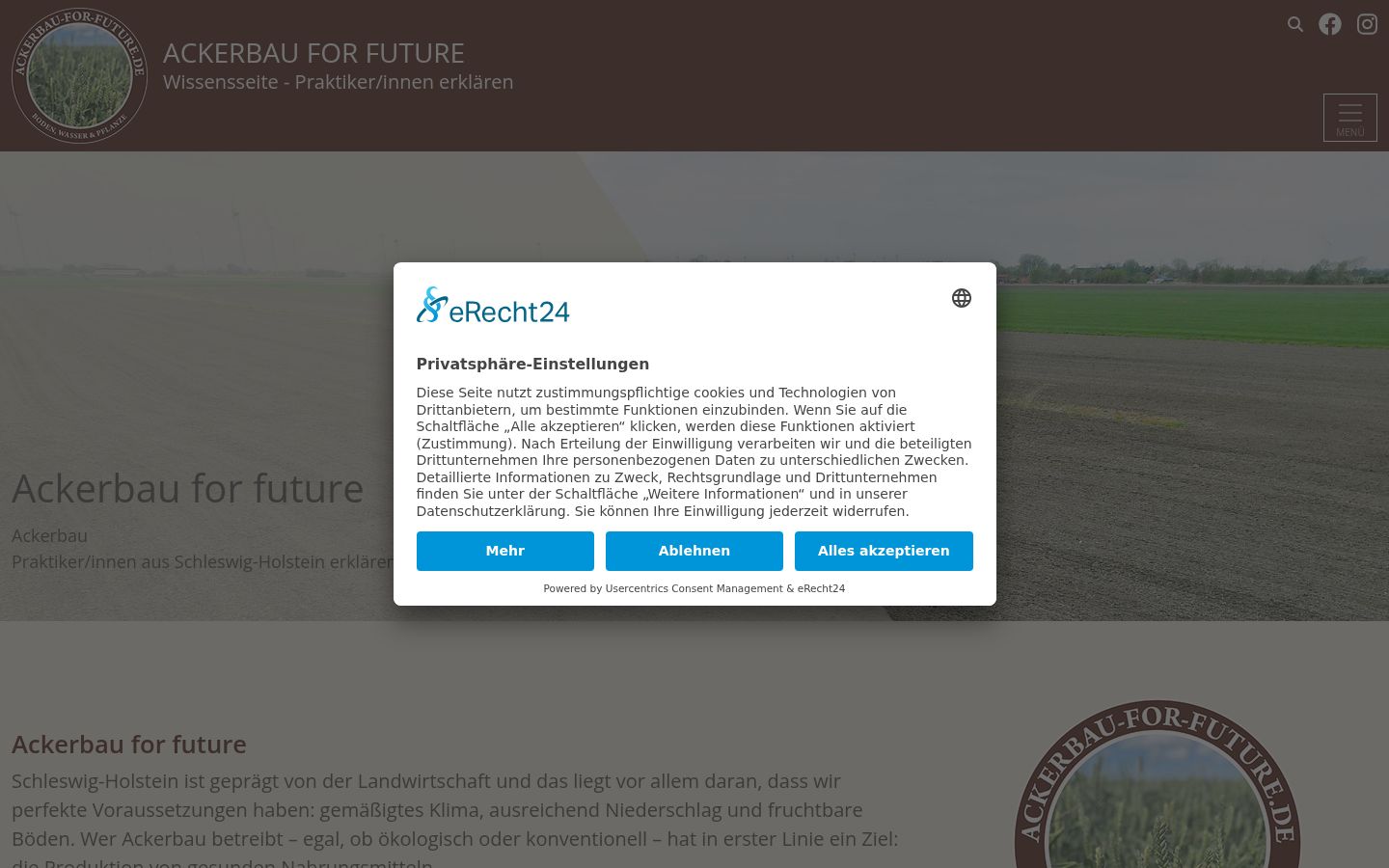 Screenshot tal-banner tal-kunsens muri qabel kwalunkwe interazzjoni