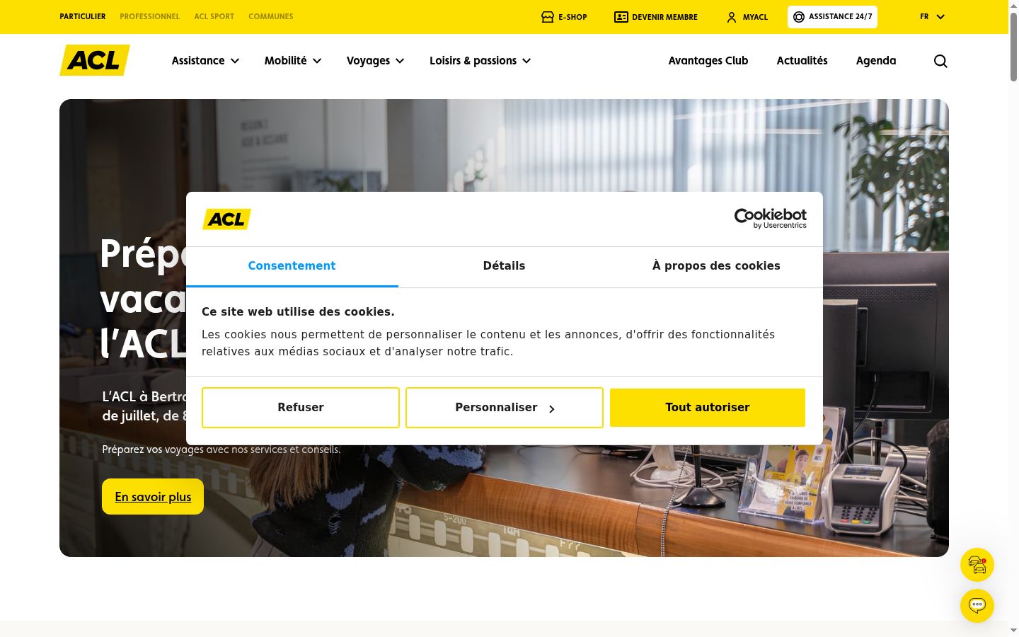 Sutikimo reklamjuostės, rodytos prieš bet kokią sąveiką, ekrano kopija