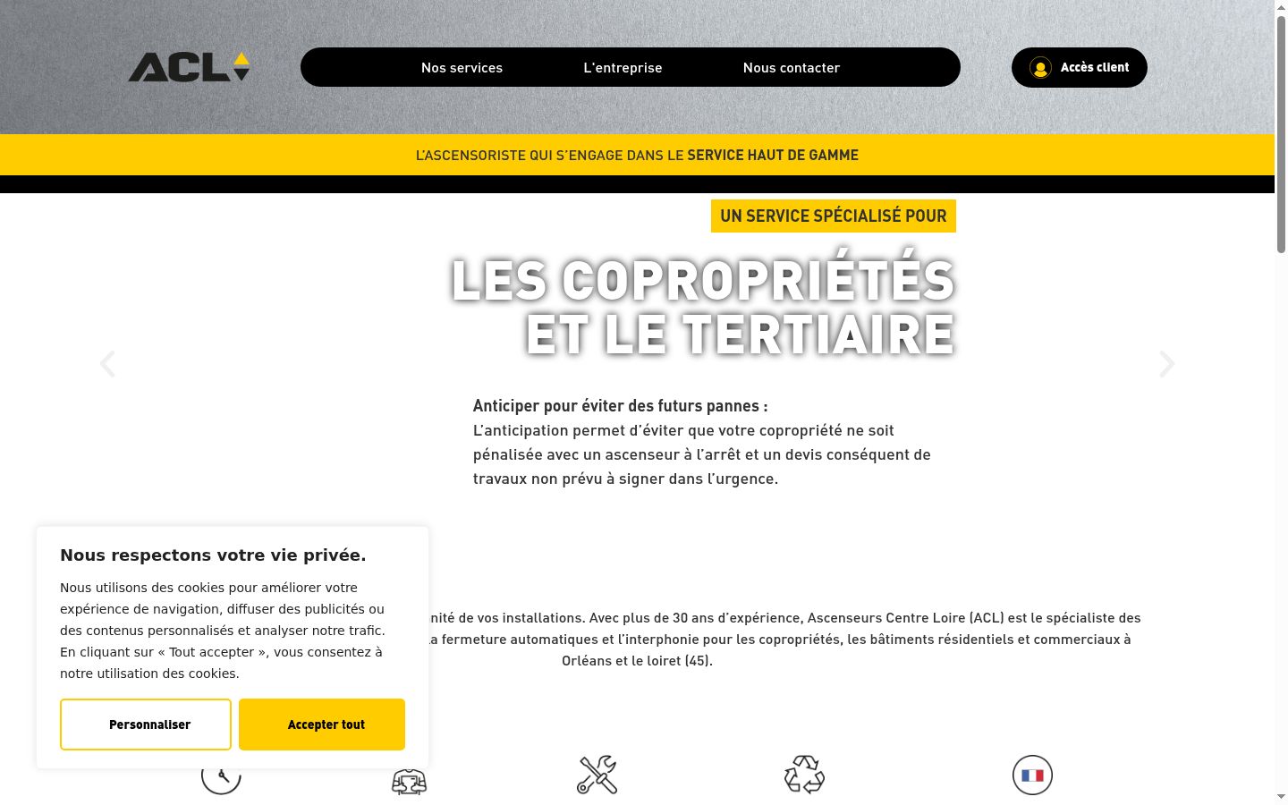 Captura de pantalla del banner de consentimiento mostrado antes de cualquier interacción