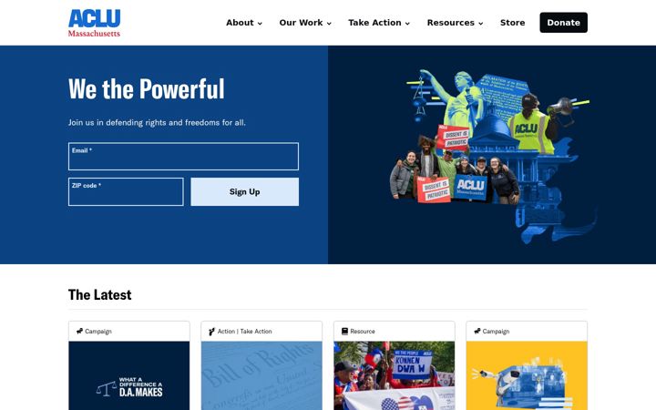 Screenshot ta' aclum.org