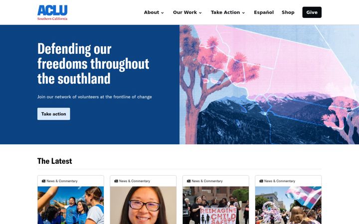 Screenshot of aclusocal.org