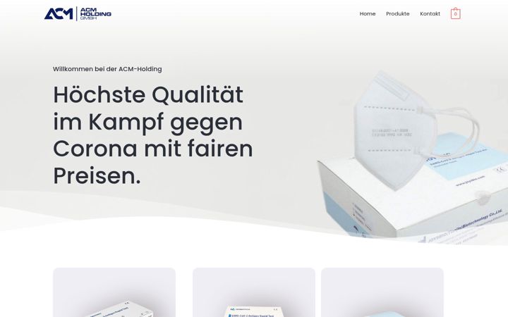 Zrzut ekranu acm-corona.de