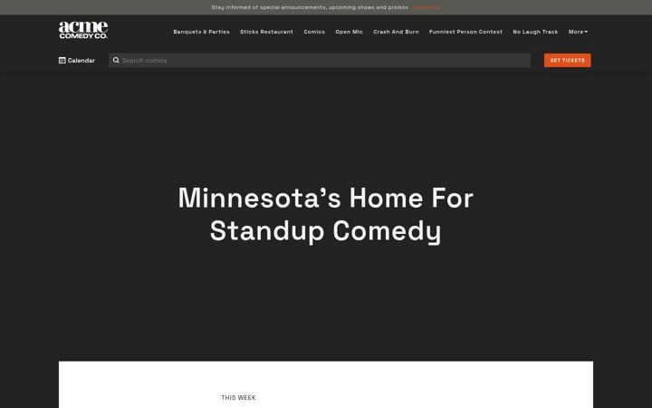 Képernyőkép: acmecomedycompany.com