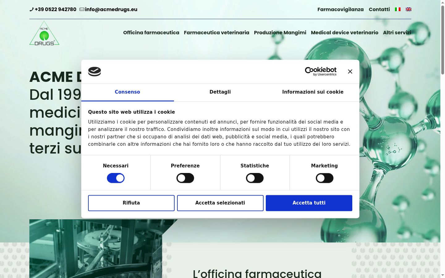 Capture d'écran de la bannière de consentement affichée avant toute interaction