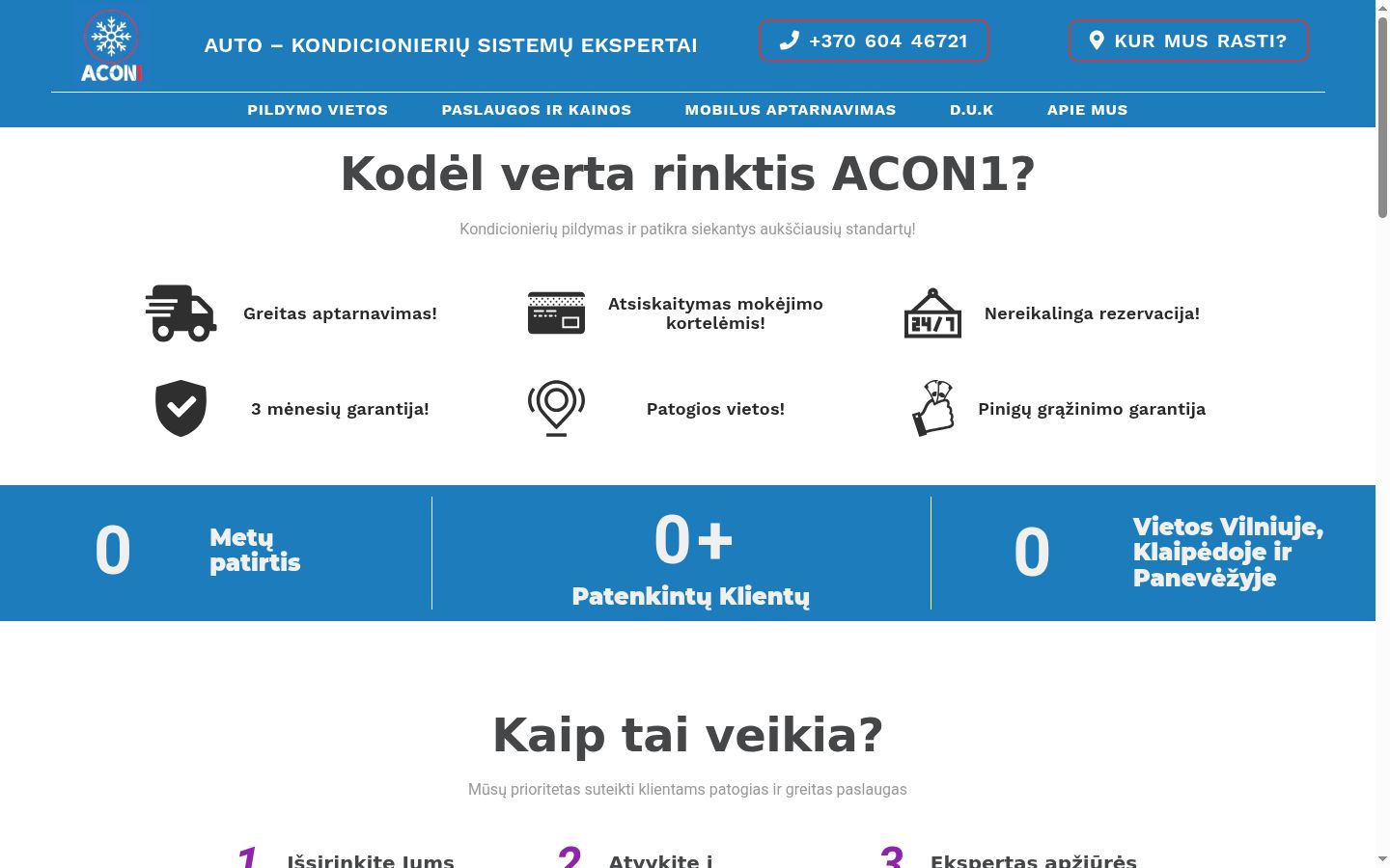 Sutikimo reklamjuostės, rodytos prieš bet kokią sąveiką, ekrano kopija