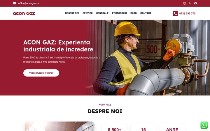 Screenshot of acongaz.ro