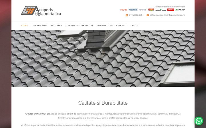 Screenshot of acoperisdintiglametalica.ro