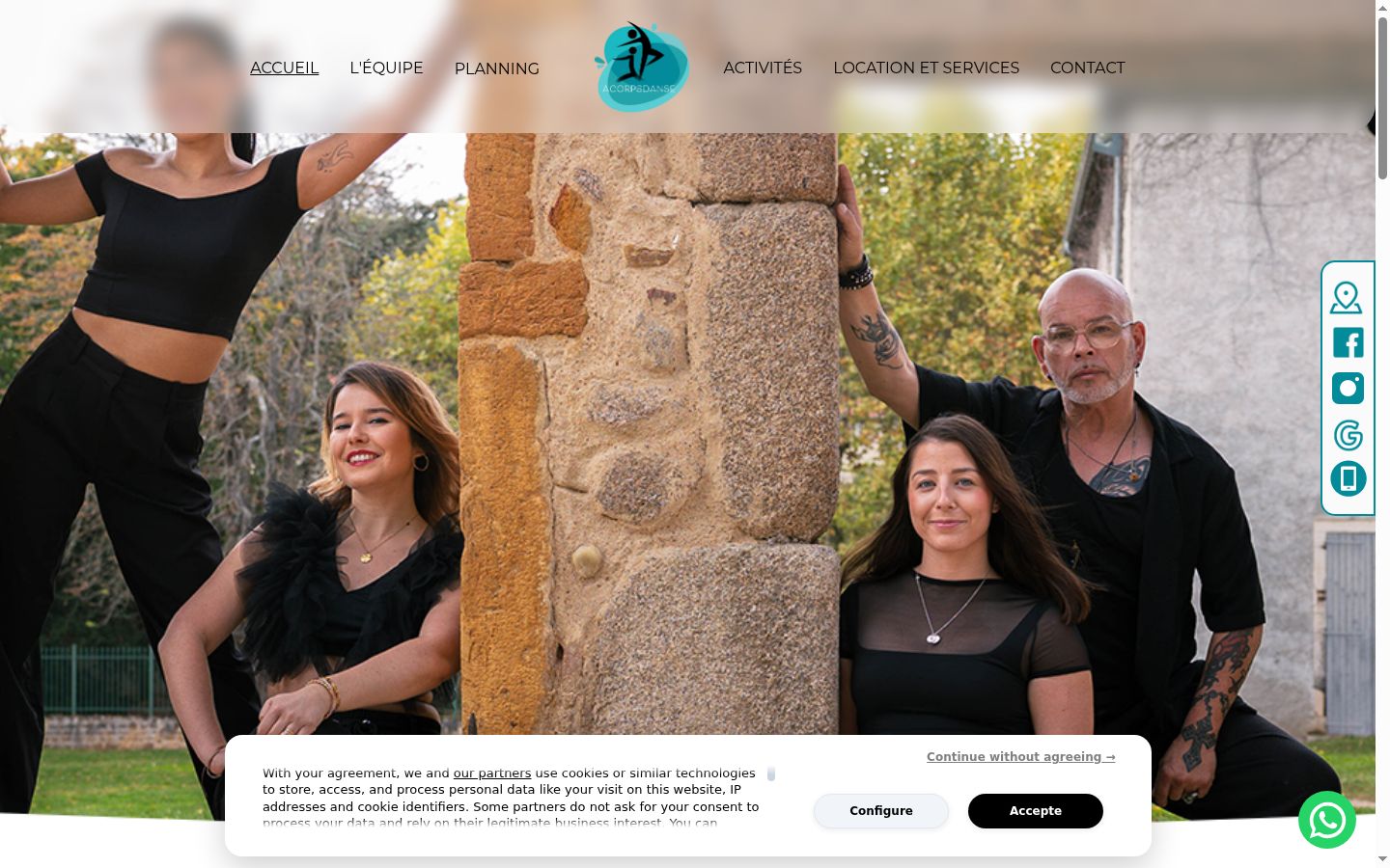 Screenshot tal-banner tal-kunsens muri qabel kwalunkwe interazzjoni