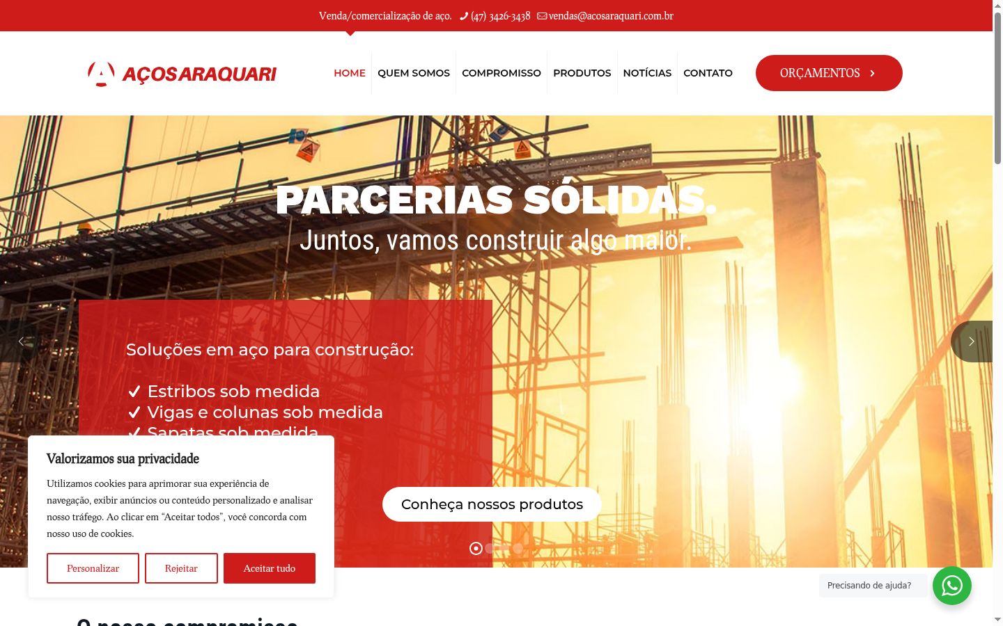 Captura de pantalla del banner de consentimiento mostrado antes de cualquier interacción