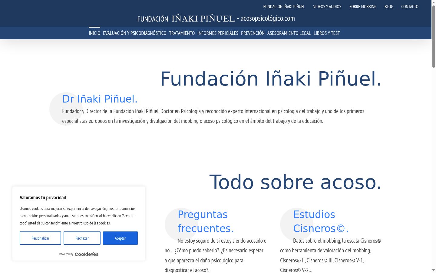 Screenshot tal-banner tal-kunsens muri qabel kwalunkwe interazzjoni