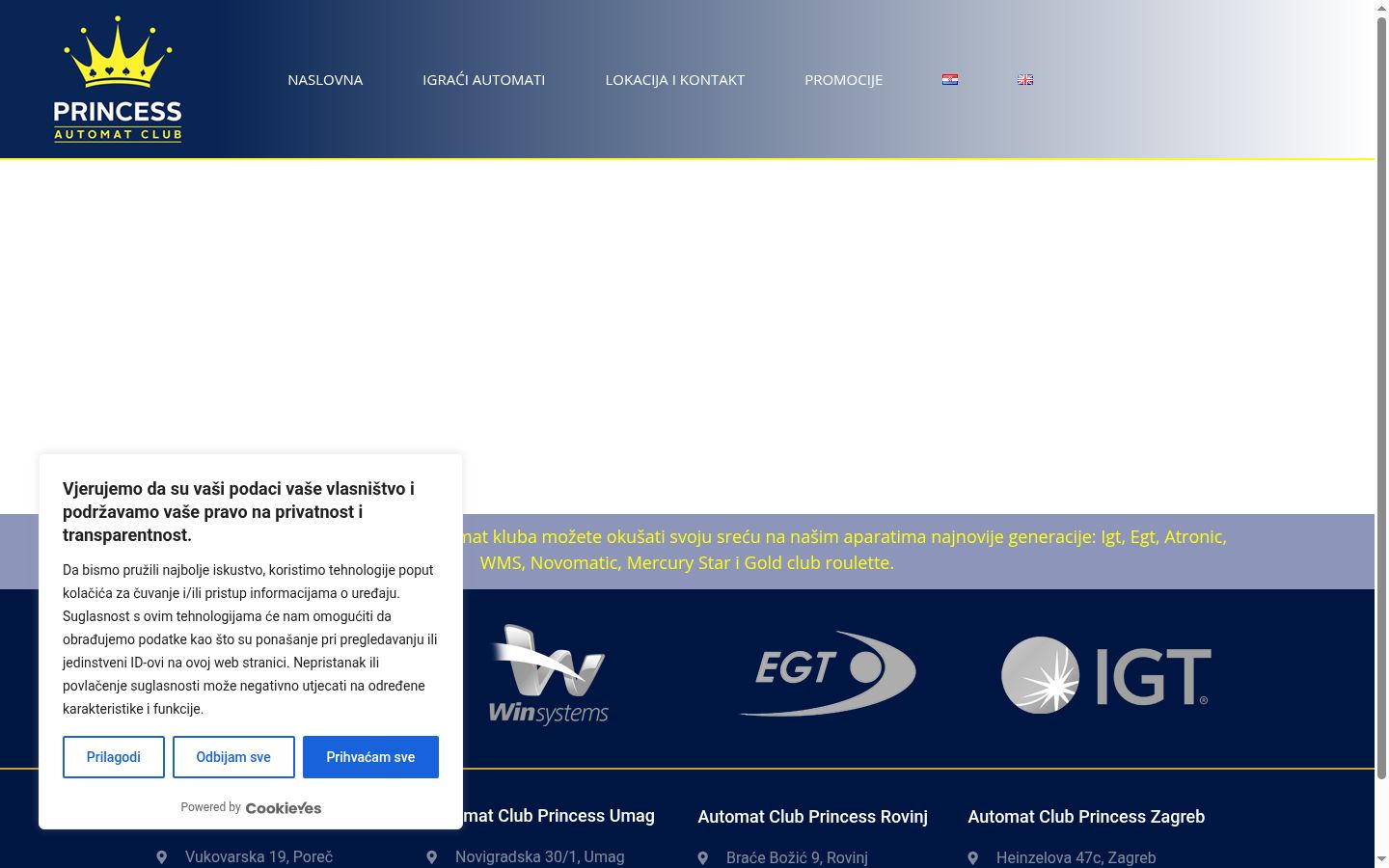 Screenshot tal-banner tal-kunsens muri qabel kwalunkwe interazzjoni