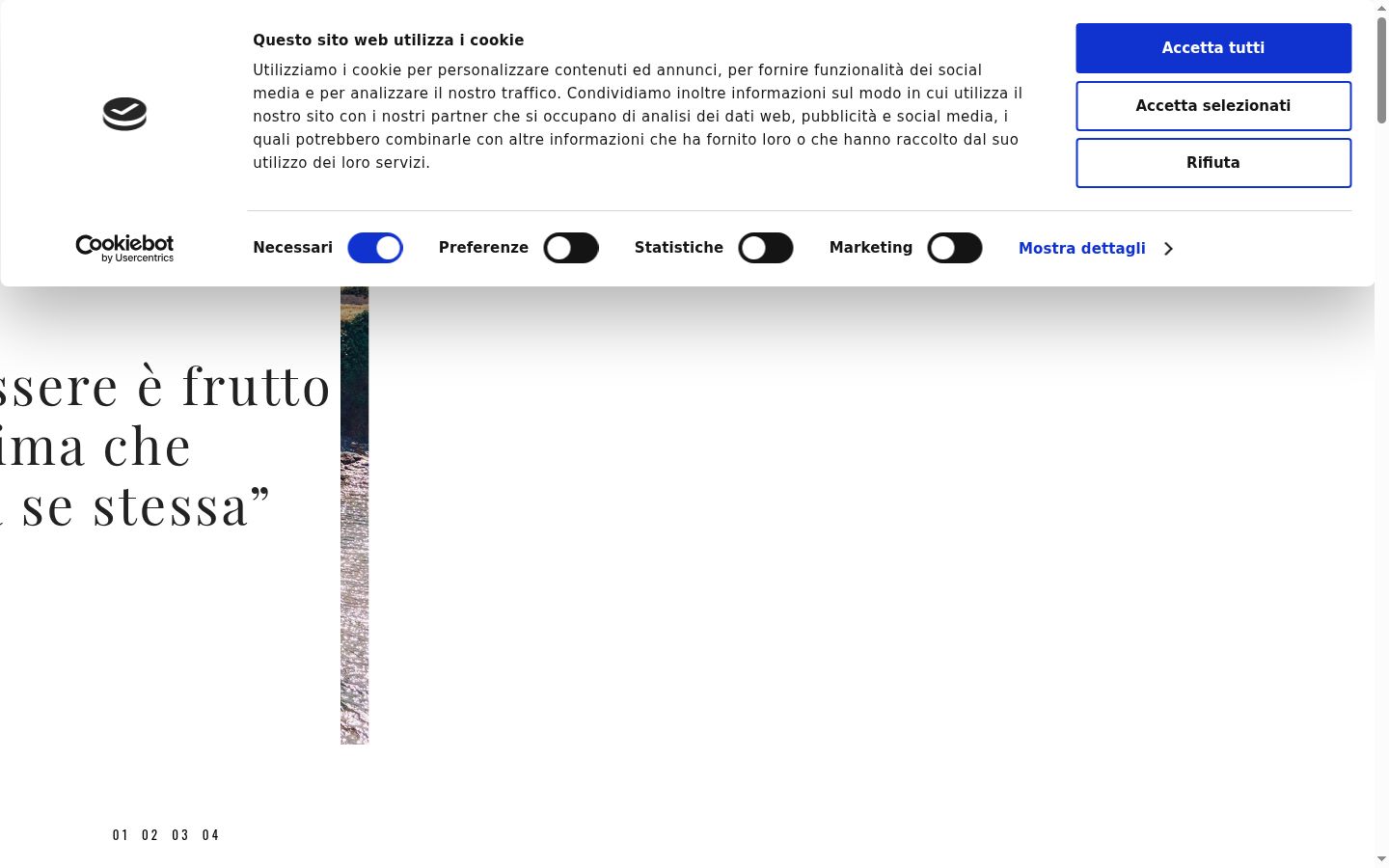 Captura de pantalla del banner de consentimiento mostrado antes de cualquier interacción