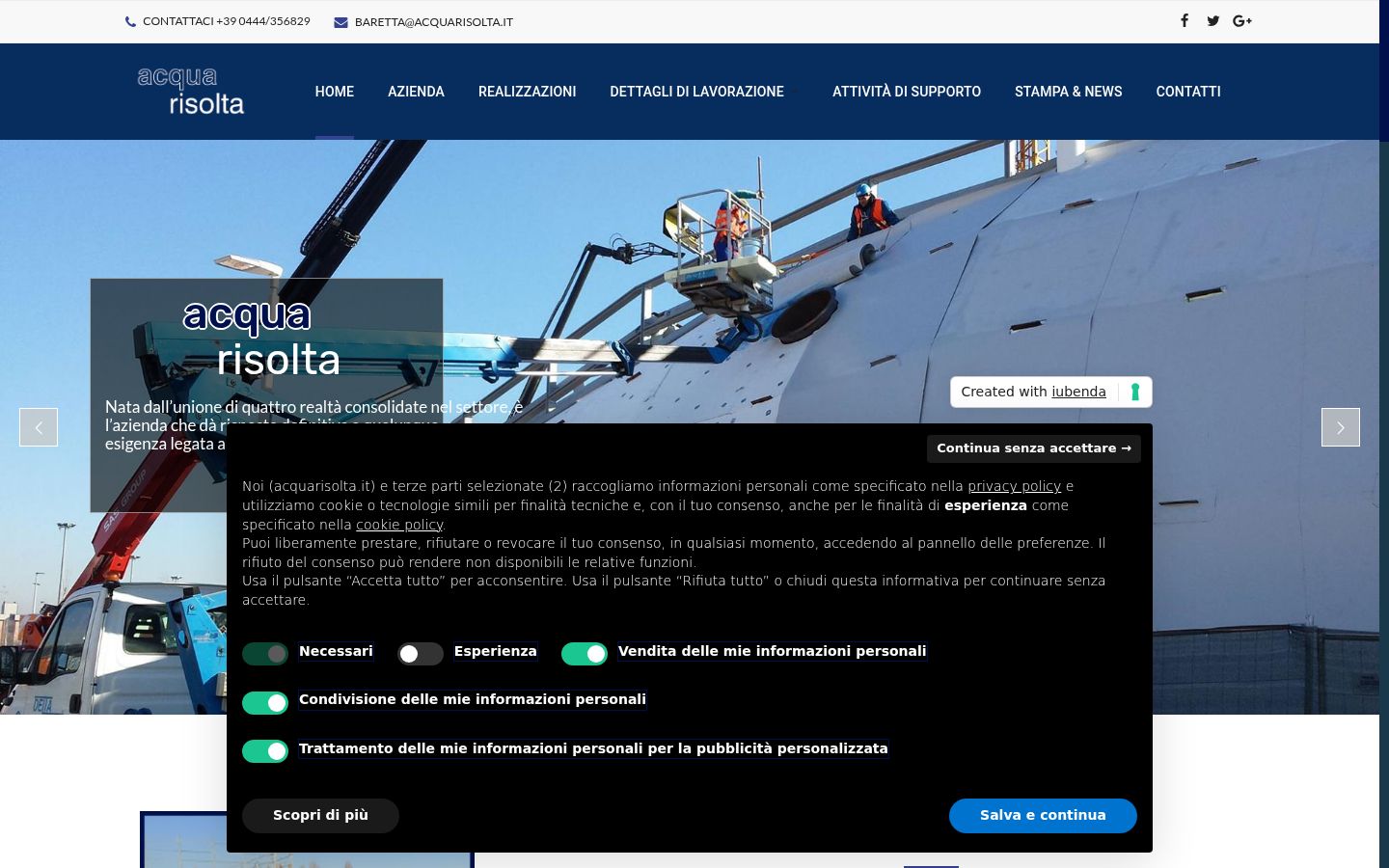 Snímka obrazovky banera súhlasu zobrazeného pred akoukoľvek interakciou