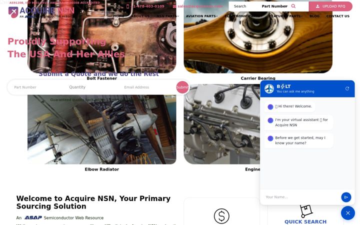 Screenshot of acquirensn.com